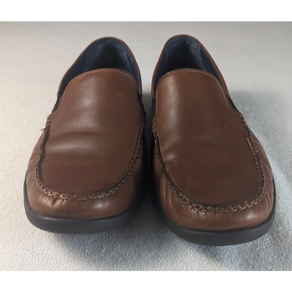 Cole Haan Grand.Os Burnished Tan Leather Loafer Cognac Brown Size 11M Career - Picture 6 of 6